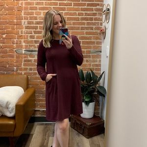 💜 Maroon Pure Jill Dress